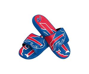 FOCO NFL Buffalo Bills Mens Gel de douche Sport Flip Flop SandalsSport Gel de douche Flip Flop Sandales Flip Flop Tongs Colorblock Big Logo, S (7-8) (FFSSNFCBBLGGEL)