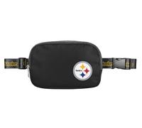 FOCO NFL Grand sac à bandoulière noir avec logo de l'équipe, Pittsburgh Steelers., 7 x 5 x 2 inches