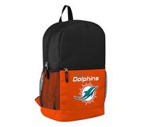 FOCO NFL Sac à dos de voyage sous licence officielle de l'équipe de football avec logo primaire 2 tons, Miami Dolphins, Medium, Sac à dos NFL