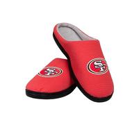 FOCO NFL San Francisco 49ers Men's Poly Knit Cup Sole Slipper, Team Color, Large (11-12)