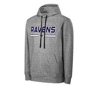FOCO NFL Sweat à capuche pour homme sous licence officielle Gris Logo primaire Wordmark Performance Victory Stripe, Baltimore Ravens., Large