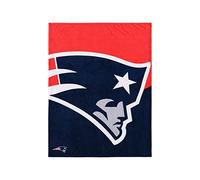 FOCO NFL Team Logo 60" X 50" Supreme Slumber Plush Throw Blanket Couverture Unisexe, Couleur de l'équipe, Taille Unique