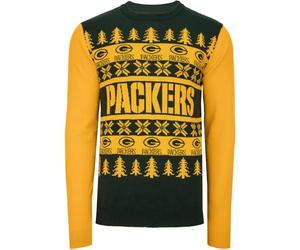 FOCO NFL Ugly Sweater Xmas Pull en Tricot - Green Bay Packers