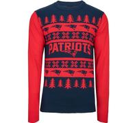 FOCO NFL Ugly Sweater Xmas Pull en Tricot - New England Patriots