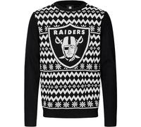FOCO NFL Winter Sweater Xmas Knit Pullover - Las Vegas Raiders