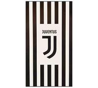 FOCO Offizielles Lizenzprodukt Juventus FC Gestreiftes Fußball-Strandtuch 140 cm x 70 cm