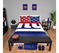 FOCO Parure de lit 3 pièces avec Couette et Housse de Couette New York Giants NFL pour lit Double