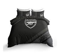 FOCO Parure de lit réversible avec housse de couette et taies d'oreiller Arsenal FC Dark Rayz