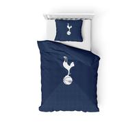 FOCO Parure de lit Simple avec Housse de Couette et taie d'oreiller sous Licence Officielle Football Essential (Tottenham Hotspur FC)