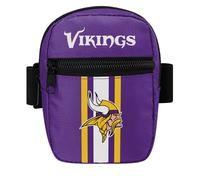 FOCO Pick Your NFL Team Gobelet de voyage avec poches zippées sur le dessus et sur le devant, violet, 6 x 5 x 2 inches