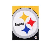 FOCO Pittsburgh Steelers NFL Supreme Slumber Plush Throw Decke - Stück