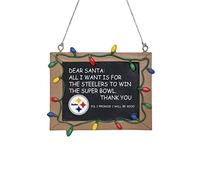 FOCO Pittsburgh Steelers Résine Tableau Noir Panneau Ornement, Noir, Taille Unique