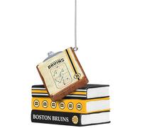 FOCO Planchette à pince et livres de l'équipe des Bruins de Boston de la LNH - Décoration de vacances sous licence officielle