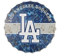 FOCO Plaque en métal vieilli Los Angeles Dodgers Bottlecap