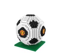 FOCO Produit sous licence officielle BRXLZ Briques de football 3D dans des couleurs alternatives du club (Manchester United FC)