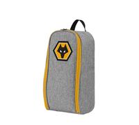 FOCO Sac à chaussures de football Wolverhampton Wanderers FC sous licence officielle Gris, Wolverhampton Wanderers FC, Taille unique, Blason du club sur motif gris vieilli
