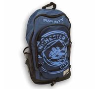 FOCO Sac à dos élastique sous licence officielle Manchester City FC Big Logo - Produit officiel de football, sac d'école et de voyage pour enfants et adultes