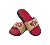 FOCO San Francisco 49ers NFL Mens Foam Sport Slide - Team Color, XL(13-14)