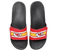 FOCO Sandales à enfiler à rayures pour hommes NFL Team Logo Sport Legacy