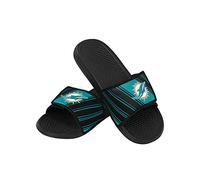 FOCO Sandales de douche pour homme Kansas City Chiefs Legacy Velcro Sport Slide Large Couleur de l'équipe 45-47