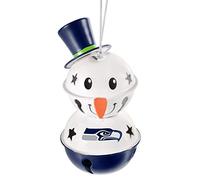 FOCO Seattle Seahawks Cloche décorative Bonhomme de Neige