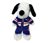 FOCO Snoopy Combinaison d'échauffement avec logo de l'équipe de hockey sous licence officielle 25,4 cm en peluche