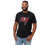 FOCO T-Shirt à Manches Courtes Standard NFL Team Logo pour Homme, Noir, L