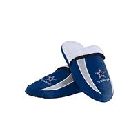FOCO Team Slippers Pantoufles Sherpa avec Logo Cowboys de Dallas pour Hommes, Couleur de l'équipe, Medium (9-10)