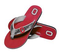 FOCO Tongs à paillettes pour femme Taille M Ohio State Buckeyes