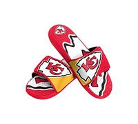 FOCO Tongs de sport en gel pour homme New Orleans Saints NFL Wordmark - S, Homme, FFSSNFCBBLGGEL, Grand logo Colorblock, 13-14