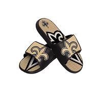 FOCO Tongs de sport en gel pour homme New Orleans Saints NFL Wordmark - S, Homme, FFSSNFCBBLGGEL, Grand logo Colorblock, 11-12
