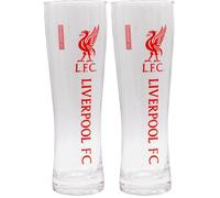 FOCO Verre à pinte fin Liverpool FC sous licence officielle Liverpool FC (Lot de 2)