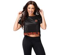 FOCO Women's NFL Team Logo Ladies Fashion Crop Top Shirt, Bottom Line, Medium
