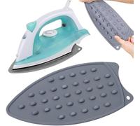 focombance Silicone Iron Rest Ironing Mat Pad, Iron Stand for Ironing Board Silicon Mat Pad for Hot Iron Rest Anti Slip Thicker Pad for Ironing, Non-Burning Heat Resistant Mat Ironing Accessories