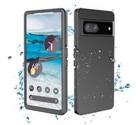 FocRelaxer Coque Google Pixel 7,IP68 Étanche Antichoc Anti-poussière avec Protection D'écran Intégrée 360 Degrés Protection Coque de à Intégrale pour Pixel 7 5G Noir