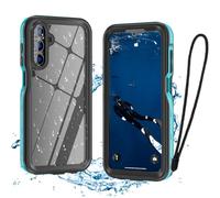 FocRelaxer Coque pour Etanche Samsung Galaxy A15 5G Waterproof Case avec Protecteur D'écran Intégré Antichoc à la Poussière Etui Protection 360 sous Marine Coque Intégrale pour Samsung A15 5G Bleu