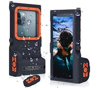 FocRelaxer Universel Pochette Étanche Téléphone avec Bluetooth Plongée Coque IPX8 Étanche Étui sous Marin Housse Étanche pour iPhone 15 14 13 12 11 Pro Max XR Samsung Huawei Google OnePlus Motorola