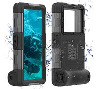 FocRelaxer Universelle Pochette Étanche Coque Téléphone Plongée Étui IPX8 Étanche Housse pour iPhone 15 14 13 11 Pro XR Samsung S23 S22 Ultra Huawei Google OnePlus Xiaomi Redmi Oppo Motorola LG Noir