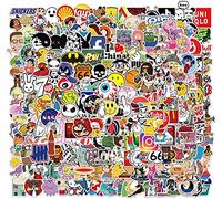 FOCRI Lot de 300 autocollants tendance en vinyle imperméable pour skateboard, guitare, ordinateur, scooter, ordinateur portable, planche à neige