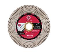 FOCSTOL Disque Diamant Carrelage - 105mm x 22,23mm Double Face Coupe Meulage Lame Scie Diamant pour Porcelaine Céramique Marbre Granit Artificielle Pierre avec X Mesh Jante