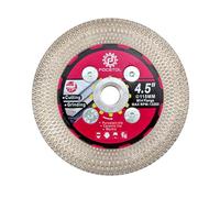 FOCSTOL Disque Diamant Carrelage 115mm - Double Face Coupe Meulage Lame Scie Diamant avec M14 Bride pour Porcelaine Céramique Marbre Granit Artificielle Pierre avec X Mesh Jante
