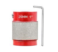 FOCSTOL Meule Diamantée pour Vitrail - 25mm Mèches de Meuleuse pour Vitrail pour Poncer Verre Carrelage Pierre Jade