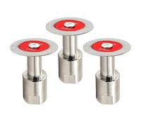FOCSTOL Mini Disque Diamant pour Verre - 3 pièces 40mm Lame de Verre Diamantée avec Bride M14 pour Jade, Cristal, Bouteille, Carrelage, Céramique