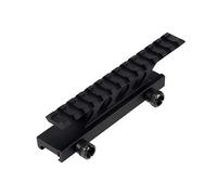 FOCUHUNTER Tactique Riser Mount High Profile Scope Mount Base Riser Weaver Picatinny Rail 20mm Aluminium avec 13 Fentes Picatinny Rail