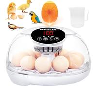 FOCULITY Incubateurs d'œufs pour éclosion d'œufs avec rotation automatique intelligente pour petites volailles, canards, cailles, 12 œufs, incubateur de poulet, contrôle de la température, des jours