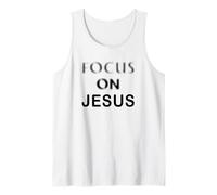 Focus on JESUS - Christian Faith Inspirational Reminder Débardeur