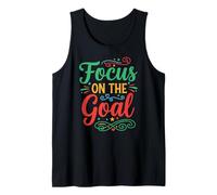 Focus on The Goal Inspirational Motivation Typography Débardeur