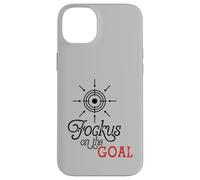 Focus on The Goal Target Graphic Motivation Discipline Quote Coque pour iPhone 14 Plus