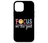Focus on The Good Happy Face, Joli graphisme rétro Positif Coque pour iPhone 12 Mini