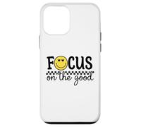 Focus on The Good Happy Face Positive Minimalist Retro Coque pour iPhone 12 Mini